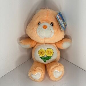 Care Bears 20th Anniversary Friend Bear Plush 13" NWT w/ Tag Flowers Retro